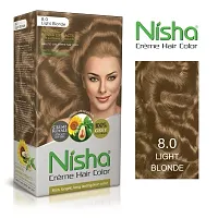 Nisha Crème Hair Color, Light Blonde Pack of 1-thumb1