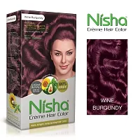 Nisha Crème Hair Color, Wine Burgundy Pack of 1-thumb1