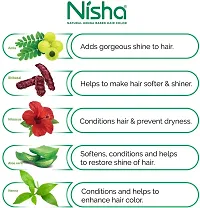 Nisha Natural Henna Based Hair Color Henna Conditioning Herbal Care silky & Shiny Soft Hair 15gm Each Pack (Natural Brown, Pack of 10)-thumb4
