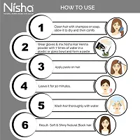 Nisha Natural Henna Based Hair Color Henna Conditioning Herbal Care silky & Shiny Soft Hair 25gm Each Pack (Natural Black, Pack of 10)-thumb2