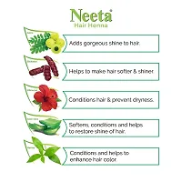 Neeta Hair Henna Natural Henna Hair Color - Hair Dye 100% Natural, Raw, Vegan & Free of Harmful additives (Natural Brown, Pack of 4)-thumb2