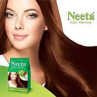 Neeta Hair Henna Natural Henna Hair Color - Hair Dye 100% Natural, Raw, Vegan & Free of Harmful additives (Natural Brown, Pack of 4)-thumb4