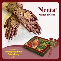 Neeta Mehendi Cone Body Art All Natural Herbal Ingredients Made from Pure Henna Past (Pack of 12 Pieces)-thumb4