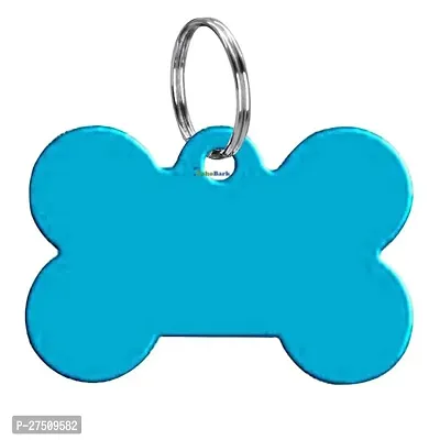 Stylish Blue Bohobark Bone Shape Collar Locket Pendant For Dogs And Puppy