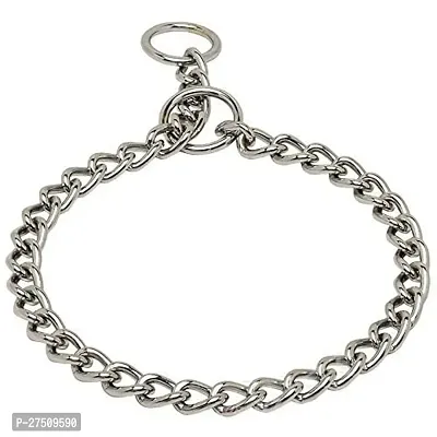 Stylish Silver Smart Pups Plated Choke Dog Collar Choke Chain Xtra Small-thumb0