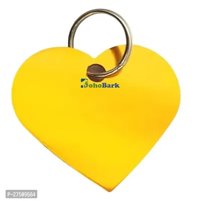 Stylish Yellow Bohobark Pet Id Tags Beautiful Alloy Paw Printed Design Personalised Dog Cat Neck Charm Diy Necklace Making Best Gift Ideal For Your Pets