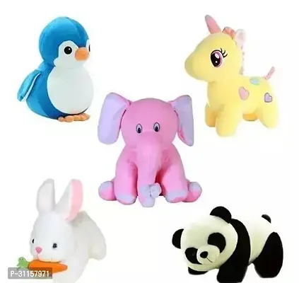 Classic Animal Theme Soft Toy with Filler for Kid, Combo