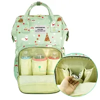 Baby Diaper Bag Maternity Backpacks Kids Baby Diaperbag Backpack For New Born Baby Mother/Mom Stylish Polyester Stylish Babies Diaper Bags for Mothers - Premium Version (Green Dog)-thumb1