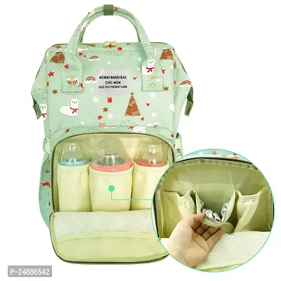 Baby Diaper Bag Maternity Backpacks Kids Baby Diaperbag Backpack For New Born Baby Mother/Mom Stylish Polyester Stylish Babies Diaper Bags for Mothers - Premium Version (Green Dog)-thumb2