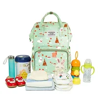 Baby Diaper Bag Maternity Backpacks Kids Baby Diaperbag Backpack For New Born Baby Mother/Mom Stylish Polyester Stylish Babies Diaper Bags for Mothers - Premium Version (Green Dog)-thumb4