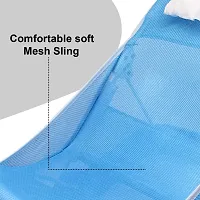 Newborn Baby Bath Chair for newborns and Infants Anti Skid  Anti Slip Base  Foldable  2 Position Adjustable chair washable Soft Mesh Seat  0-1 years-thumb1