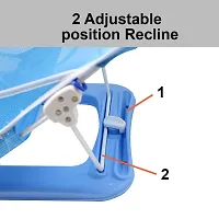 Newborn Baby Bath Chair for newborns and Infants Anti Skid  Anti Slip Base  Foldable  2 Position Adjustable chair washable Soft Mesh Seat  0-1 years-thumb2