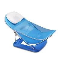 Newborn Baby Bath Chair for newborns and Infants Anti Skid  Anti Slip Base  Foldable  2 Position Adjustable chair washable Soft Mesh Seat  0-1 years-thumb3