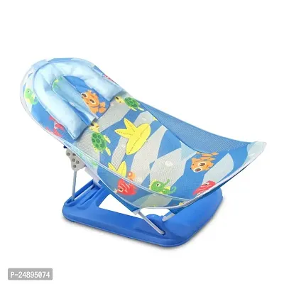 Office Petals Newborn Baby Bath Chair for newborns and Infants | Anti Skid  Anti Slip Base | Foldable | 2 Position Adjustable chair | washable Soft Mesh Seat | 0-1 years