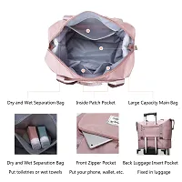 Office Petals Alphabita Foldable Travel Duffel Bag Large Capacity Folding Lightweight Waterproof Carry Luggage Fashion Bag-thumb4