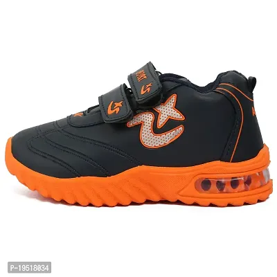 Prattle Foot Kids LED Casual Shoe/Kids Unisex Sneaker/Walking Shoe for Baby Boys and Girls / (T101)-NW-PFT101(2)-Orange_18-24MNTH-thumb2
