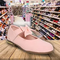 Prattle Foot Casual Leather Girl's Bellie, Trendy Bow Style Flat Ballet for Baby Girl's (Pink)- 12 Months-18 Months-thumb3