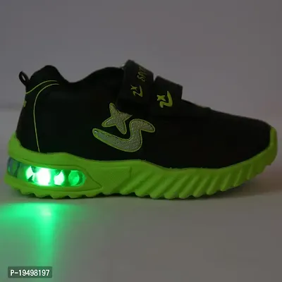 Prattle Foot Kids LED Casual Shoe/Kids Unisex Sneaker/Walking Shoe for Baby Boys and Girls / (T101)-NW-PFT101(2)-Green_18-24MNTH-thumb2