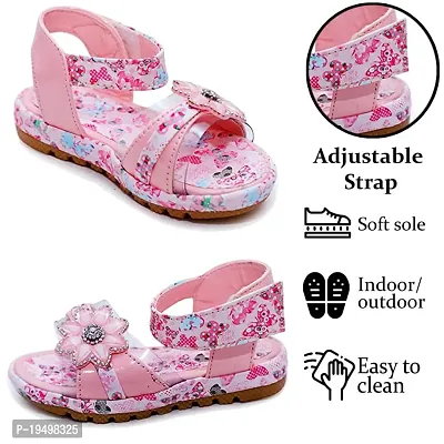 Prattle Foot Summer Sandals Open-Toe Casual Cute Dress Sandals for Girl Kids-thumb2