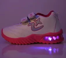Prattle Foot Velcro LED Shoes for Boys and Girls, Casual Shoes for Kids, Funky LED Casual for Baby (T101)-NW-PFT101-thumb1