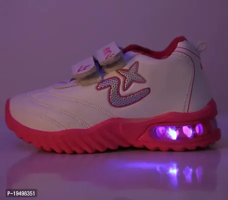 Prattle Foot Velcro LED Shoes for Boys and Girls, Casual Shoes for Kids, Funky LED Casual for Baby (T101)-NW-PFT101-thumb2