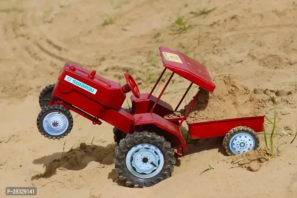 Cute Tractor With Trolley Toy For Kids-thumb0