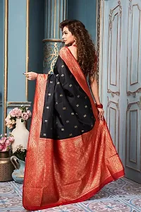 Stylish Fancy Designer Silk Blend Saree With Blouse Piece For Women-thumb3