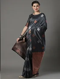 Stylish Fancy Designer Silk Blend Saree With Blouse Piece For Women-thumb2