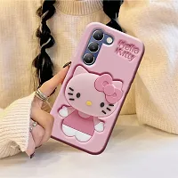 Ascensify Stylish Back Cover for Vivo Y200E 5G Cute Hello Kitty Soft Case with Kitty Face Holder  for Vivo Y200E 5G-thumb4