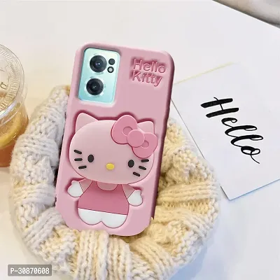 Ascensify Stylish Back Cover for OnePlus Nord CE2 5G Cute Hello Kitty Soft Case with Kitty Face Holder  for OnePlus Nord CE2 5G-thumb3