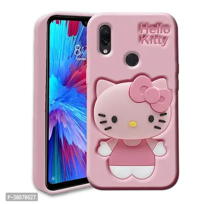 Ascensify Stylish Back Cover for Redmi Note 7 Cute Hello Kitty Soft Case with Kitty Face Holder  for Redmi Note 7-thumb0