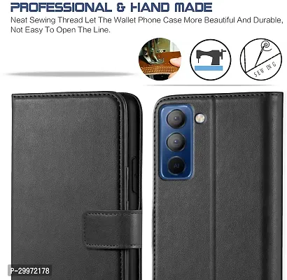 Classy Flip Cover for Tecno Pop 5 Pro Black-thumb2