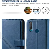 Classy Flip Cover for VIVO Y12 Blue Dual Protection-thumb1