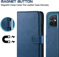 Classy Flip Cover for Vivo T1 5G Blue-thumb3