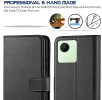 Classy Flip Cover for Realme C30 Black Dual Protection-thumb1