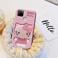 Ascensify Stylish Back Cover for Realme C12 Cute Hello Kitty Soft Case with Kitty Face Holder  for Realme C12-thumb2