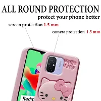 Ascensify Stylish Back Cover for Redmi 12C Cute Hello Kitty Soft Case with Kitty Face Holder  for Redmi 12C-thumb3