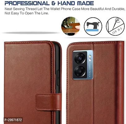 Classy Flip Cover for Oppo K10 5G Brown Dual Protection-thumb2