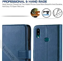 Classy Flip Cover for Samsung Galaxy A10S Blue Dual Protection-thumb1