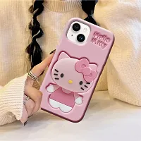 Ascensify Stylish Back Cover for Apple iPhone 14 Cute Hello Kitty Soft Case with Kitty Face Holder  for Apple iPhone 14-thumb4