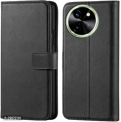 Classy Flip Cover for Vivo T3x 5G Black Dual Protection