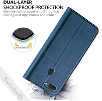 Classy Flip Cover for Realme 2 Blue Dual Protection-thumb2