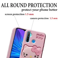 Ascensify Stylish Back Cover for Realme 5 Cute Hello Kitty Soft Case with Kitty Face Holder  for Realme 5-thumb3