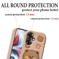 Ascensify Stylish Back Cover for Oppo F25 Pro 5G Cute Funny Bear Case with Bear Face Holder  for Oppo F25 Pro 5G-thumb3