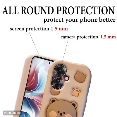 Ascensify Stylish Back Cover for Oppo F25 Pro 5G Cute Funny Bear Case with Bear Face Holder  for Oppo F25 Pro 5G-thumb4