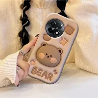 Ascensify Stylish Back Cover for OnePlus 11R 5G Cute Funny Bear Case with Bear Face Holder  for OnePlus 11R 5G-thumb4