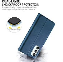 Classy Flip Cover for Samsung Galaxy F54 5G Blue Dual Protection-thumb3