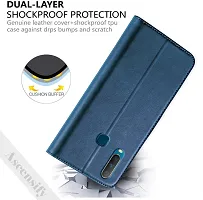 Classy Flip Cover for VIVO Y15 Blue Dual Protection-thumb2