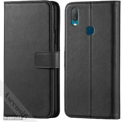 Classy Flip Cover for VIVO Y11 Black Dual Protection-thumb0