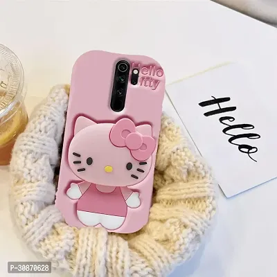 Ascensify Stylish Back Cover for Redmi Note 8 Pro Cute Hello Kitty Soft Case with Kitty Face Holder  for Redmi Note 8 Pro-thumb3